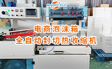 電商泡沫箱全自動(dòng)封切熱收縮機(jī)